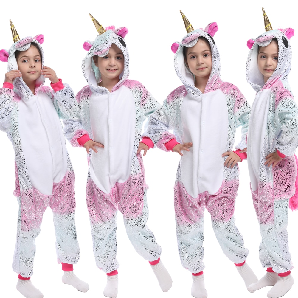 Tuta pigiama unicorno da bambina